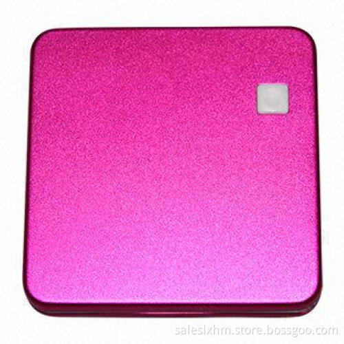 Mobile power bank, measures 75 x 75 x 14mm